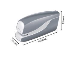 Grapadora petrus electrica e-310 contactless rojo metalizado capacidad 12 hojas usa grapas nº 10