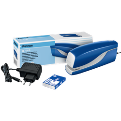 Grapadora Petrus mod. E-110 (Adaptador incluido), azul