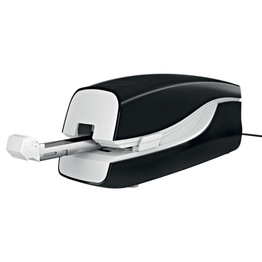 Grapadora Petrus mod. E-120 - grapado plano (Adaptador incluido), negro
