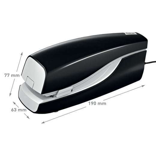 Grapadora Petrus mod. E-120 - grapado plano (Adaptador incluido), negro