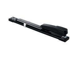 Grapadora q-connect kf02292 metalica brazo largo capacidad 20 hojas usa grapas 24/6 y 26/6 color negro