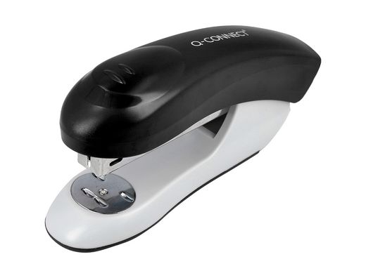 Grapadora q-connect kf14204 plastico abs negra capacidad 20 hojas