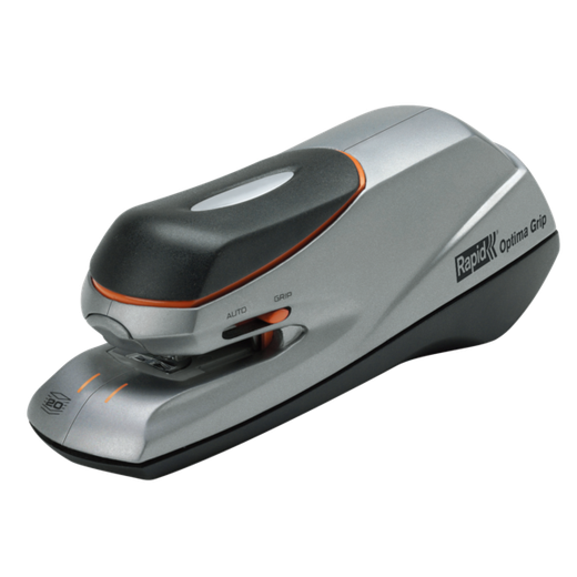 Grapadora Rapid eléctrica OPTIMA GRIP, plata/negro