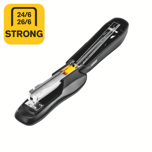 Grapadora rapid f16 plastico abs color negro capacidad 30 hojas usa grapas 24/6 y 26/6