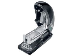 Grapadora rapid mini fashion eco plastico 100% reciclado capacidad 10 hojas usa grapas 24/6 y 26/6 color negro