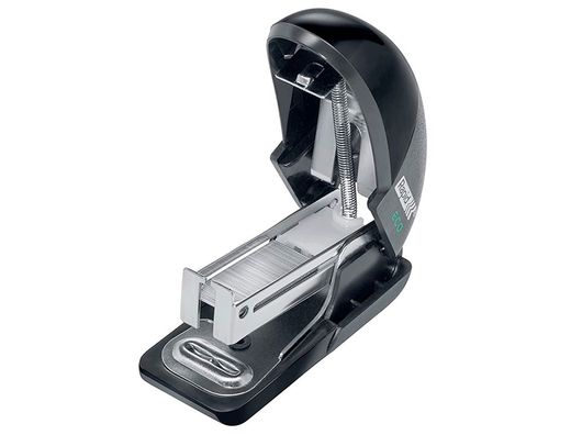 Grapadora rapid mini fashion eco plastico 100% reciclado capacidad 10 hojas usa grapas 24/6 y 26/6 color negro