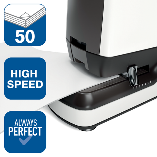 Grapadora Rapid mod. 90EC, (grapa 66 y grapa 44), blanco