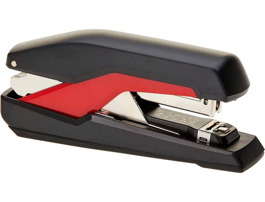 Grapadora rapid s17 fullstrip plastico capacidad de grapado 30 hojas usa grapas 24/6 y 26/6 color negro/rojo
