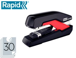 Grapadora rapid so30c plastico negro/rojo capacidad 30 hojas usa grapas omnipress 30