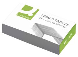 Grapas Q-Connect Nº 22/6 24/6 -Galvanizadas -Caja de 1000