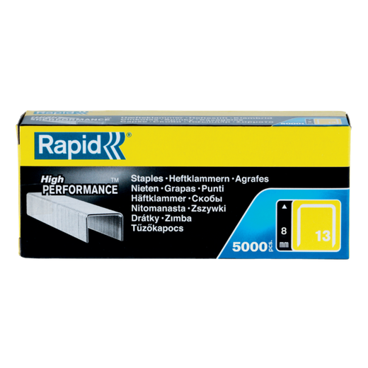 Grapas rapid 13/8 mm galvanizada caja de 5000 unidades