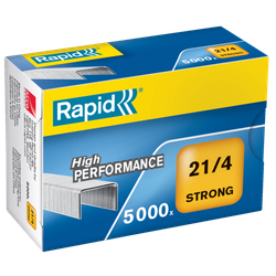 Grapas Rapid 21/4 mm. Caja 5000 Strong galvanizada