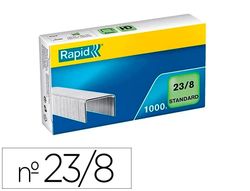 Grapas rapid 23/8 mm galvanizada caja de 1000 unidades
