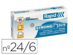 Grapas rapid n 24/6 galvanizadas strong caja de 1000 grapas
