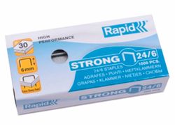 Grapas rapid n 24/6 galvanizadas strong caja de 1000 grapas