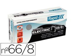 Grapas Rapid Nº 66/8+ Galvanizadas Super Strong Caja de 5000 Grapas