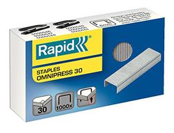 Grapas Rapid Omnipress 30 Galvanizadas Caja de 1000 Grapas