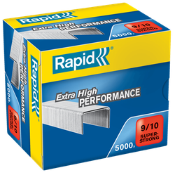 Grapas rapid super strong galvanizadas nº9/10 caja de 5000 unidades