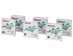 Grapas Rexel 23/8 Acero Caja de 1000 Unidades