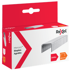 Grapas Rexel MERCURY. Caja 2500, galvanizadas