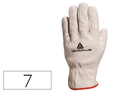Guante Deltaplus Piel Vacuno Especial para Todo Tipo de Trabajos El Mas Vendido Del Mercado Talla 7