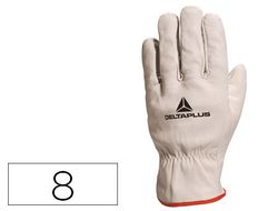 Guante Deltaplus Piel Vacuno Especial para Todo Tipo de Trabajos El Mas Vendido Del Mercado Talla 8