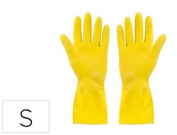 Guantes de latex satinados con relieve anti deslizante sin polvo par talla pequeña