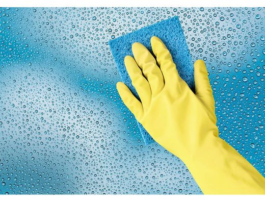 Guantes de latex satinados con relieve anti deslizante sin polvo par talla pequeña
