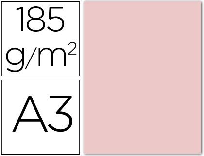 GUARRO CANSON Cartulina 50 Hojas A3 Rosa 185 gr 200040189