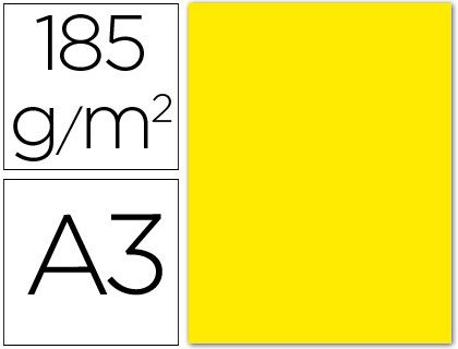 GUARRO CANSON Cartulina IRIS 50 Hojas A3 Amarillo fluorescente 200040816