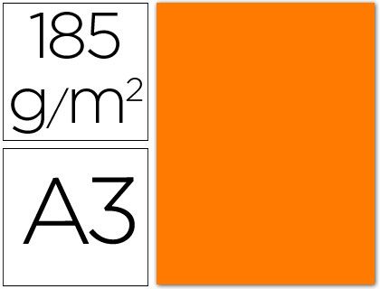 GUARRO CANSON Cartulina Iris 50 Hojas A3 Naranja fluorescente 235g 200040817