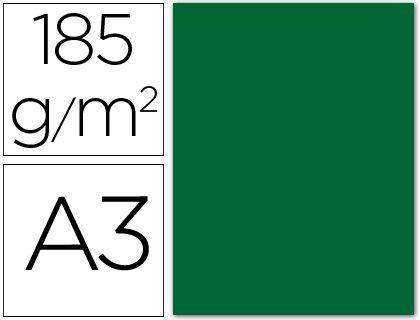 GUARRO CANSON Cartulina IRIS 50 Hojas A3 Verde abeto 185g 200040209