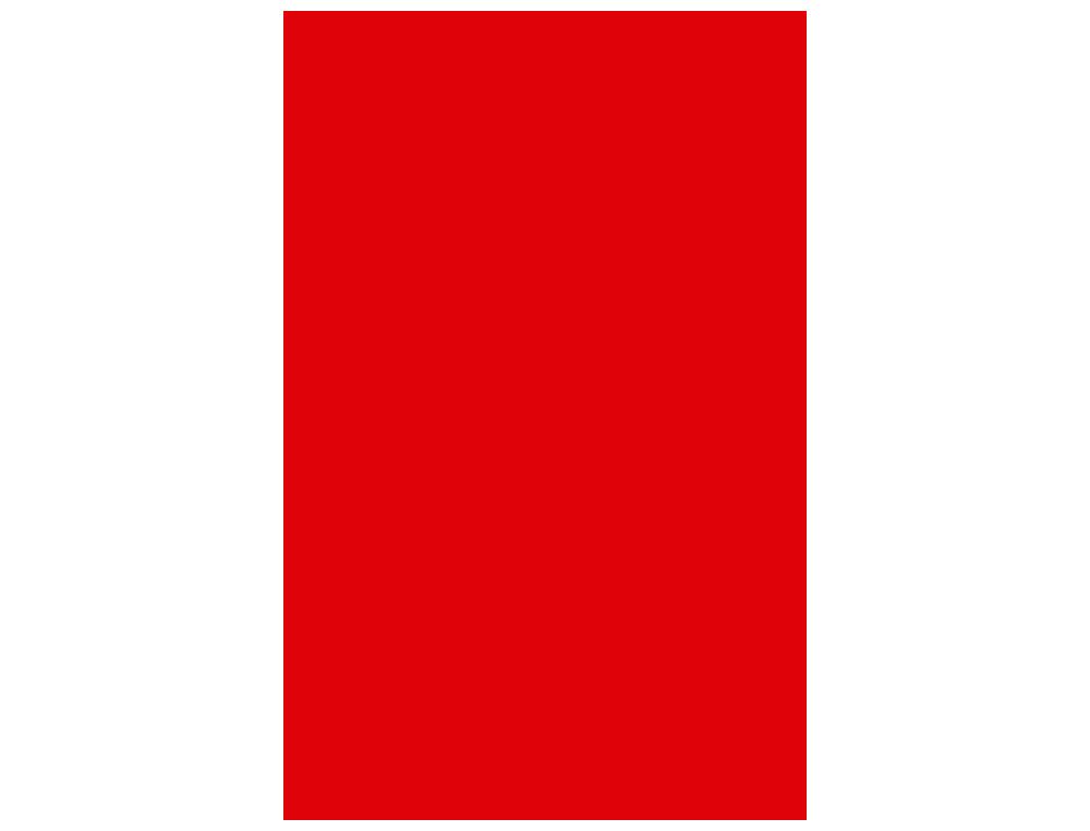 GUARRO CANSON Cartulina IRIS 50 Hojas A4 Rojo 200040162