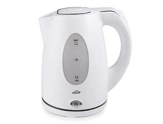 Hervidor de agua lacor electrico color blanco potencia 2000w capacidad 1,5 l