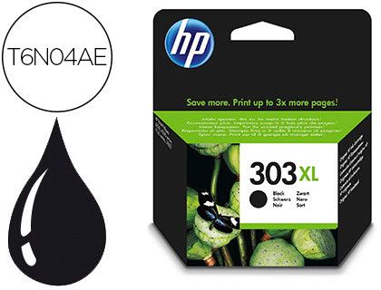 HEWLETT PACKARD cartucho inyección negro HP 303XL ENVY 7800 T6N04AE