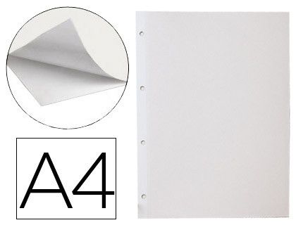 Hoja Album Liderpapel Autoadhesiva Blanca