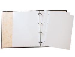 Hoja Album Liderpapel Autoadhesiva Blanca