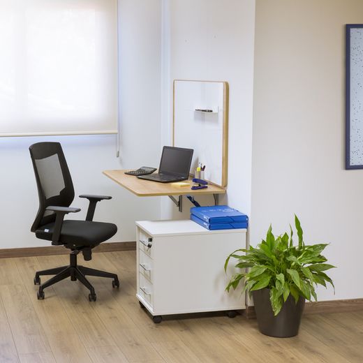 Home Office Puesto De Trabajo Plegable 115 x 60 cm Color Gris
