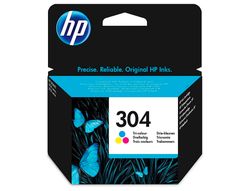 HP 304 Cartucho de tinta tricolor (N9K05AE-ABE)