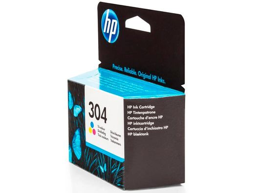 HP 304 Cartucho de tinta tricolor (N9K05AE-ABE)