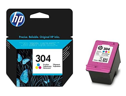 HP 304 Cartucho de tinta tricolor (N9K05AE-ABE)