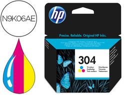 HP 304 Cartucho de tinta tricolor (N9K05AE-ABE)