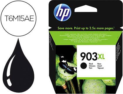 HP 903XL cartucho alta capacidad negro T6M15AE