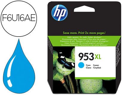 HP 953XL cartucho tinta original cian F6U16AE-BGY