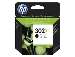 HP Ink-jet 302 XL deskjet 1110 / 2130 / 3630 officejet 3830 / 4650 envy 4520 color negro 480 pag