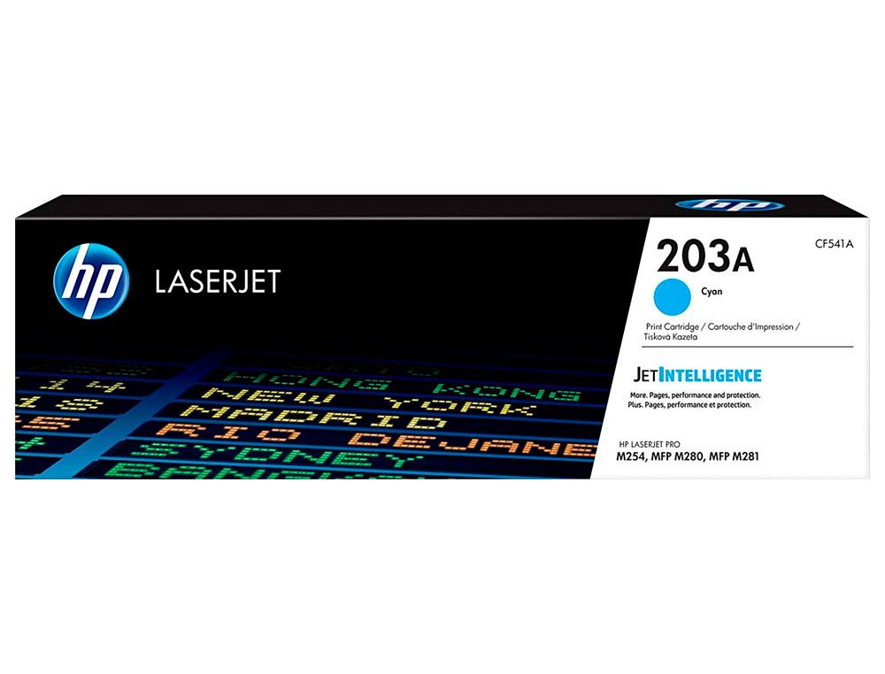 HP tóner láser cián 1300 páginas 203A LaserJet Pro M254/M280/M281 CF541A