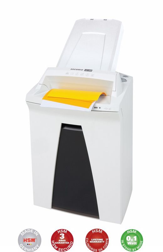 HSM SECURIO AF300 con sistema «autofeed» Destructora de documentos 0,78x11 mm