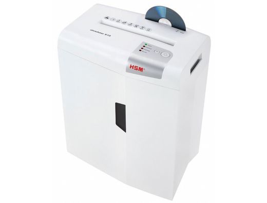 HSM Shredstar X10 Destructora de Documentos Destruye Grapas Clips Cd y Tarjetas