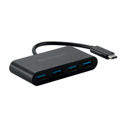 Hub CH1200 Kensington 4 puertos y cargador USB-C a 10 Gbps