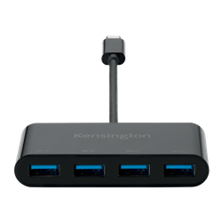 Hub CH1200 Kensington 4 puertos y cargador USB-C a 10 Gbps